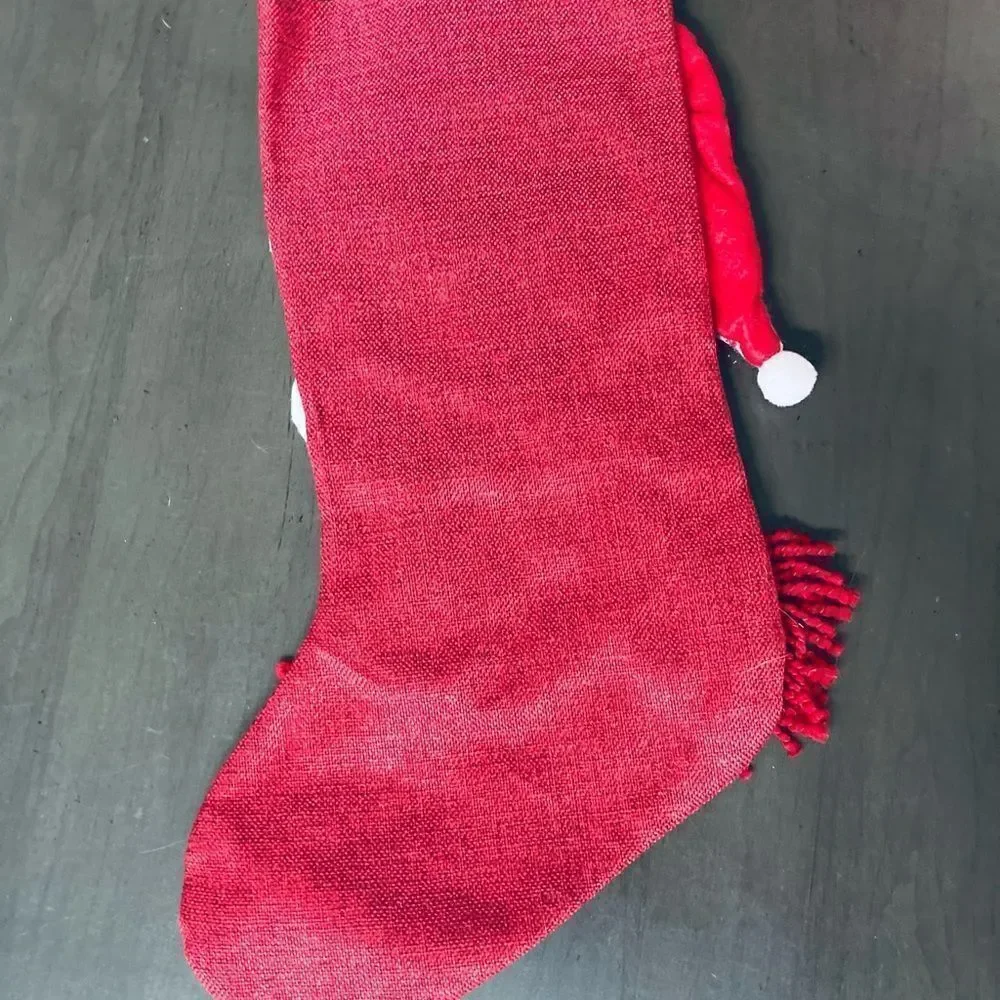 Christmas Farmhouse Fox Stocking